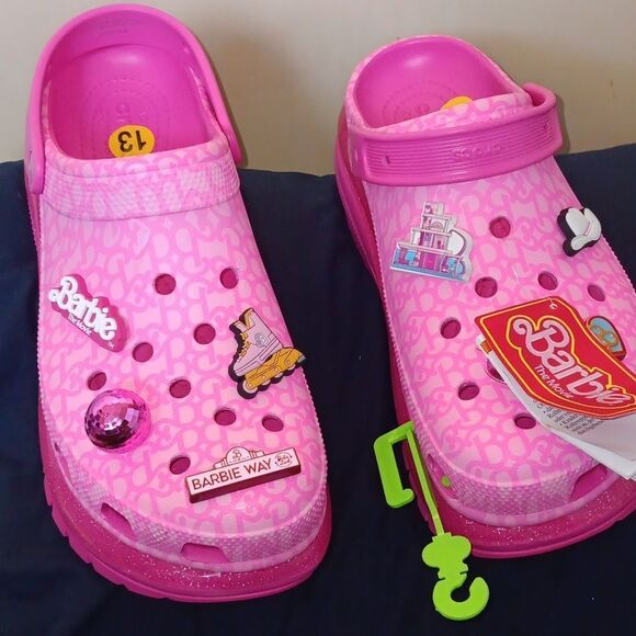 NWT Crocs Barbie The Movie* Mega Crush Clog- Platform- 13 Cosplay - Spice Girls - Picture 4 of 10